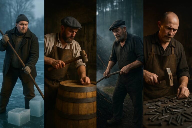 Povolání mizí i bez umělé inteligence. Ledaři, cvokaři, bednáři, smolaři a další zaniklá řemesla v posledních 50 letech