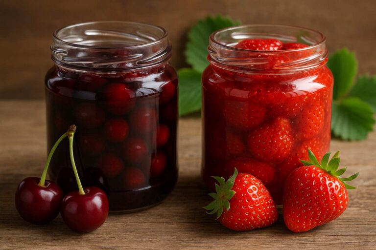 Zavařování jahod a třešní: Nejlepší babské rady, jak správně uchovat chuť léta ve sklenici až do zimy i s pomocí rumu