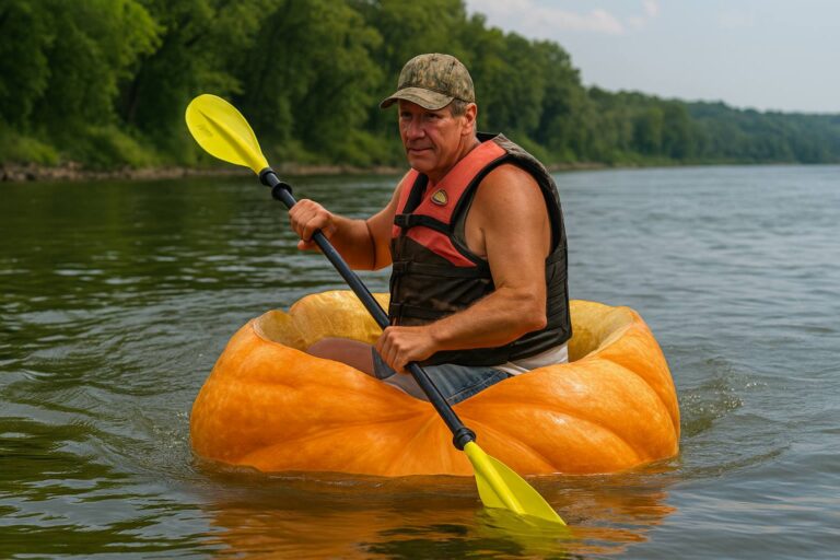 Bizarní zápisy v Guinnessově knize: Plavení se na dýni vážící 384 kg, největší ústa i dítě narozené po smrti matky