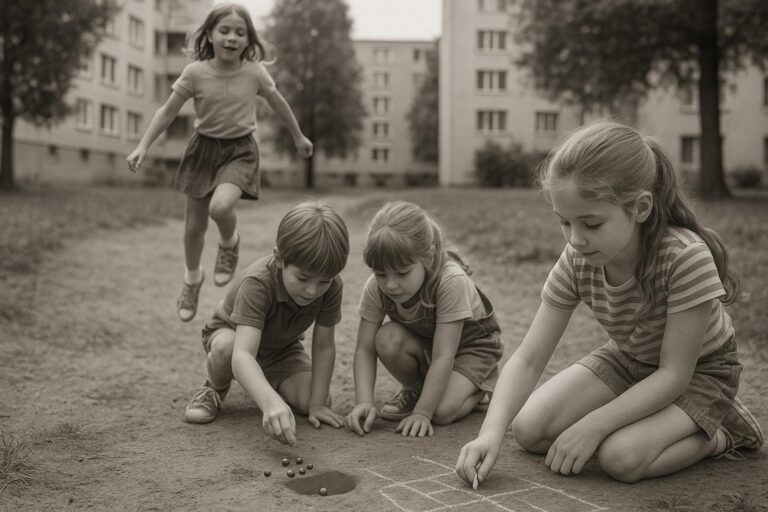 Retro hry, které nás vytáhly ven a dnešní děti je neznají: Guma, panák, přebírání provázku, cvrnkání kuliček i Krvavé koleno
